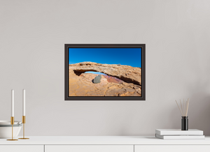 15 x 10″, Alder Brown Floater Frame 'Rabbit's View' - Mesa Arch, Canyonlands National Park, Utah