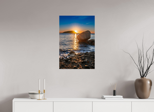 20 x 30″, Photo Print Under Acrylic Glass Balance Rock at Bar Harbor, Maine