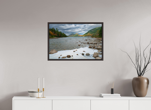 30 x 20″, Alder Brown Floater Frame The Bubbles at Acadia National Park, Maine