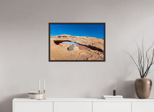 30 x 20″, Alder Brown Floater Frame 'Rabbit's View' - Mesa Arch, Canyonlands National Park, Utah