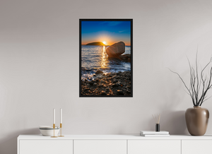 20 x 30″, Floater Frame Balance Rock at Bar Harbor, Maine