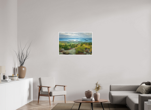 36 x 24″, Fine Art Print on Hahnemuhle German Etching Bar Harbor from Cadillac Mountain, Maine