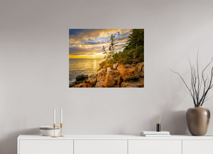 30.6 x 24″, Photo Print Under Acrylic Glass Bass Harbor Head Light Station, Maine