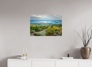 30 x 20″, Photo Print Under Acrylic Glass Bar Harbor from Cadillac Mountain, Maine