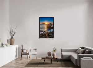 30 x 45″, Floater Frame Balance Rock at Bar Harbor, Maine