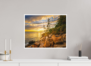 20.4 x 16″, Fine Art Print on Canson Infinity Rag Photographique II Bass Harbor Head Light Station, Maine