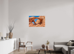 36 x 24″, Photo Print Under Acrylic Glass Double Arch, Arches National Park, Utah