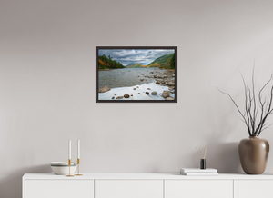 24 x 16″, Alder Brown Floater Frame The Bubbles at Acadia National Park, Maine