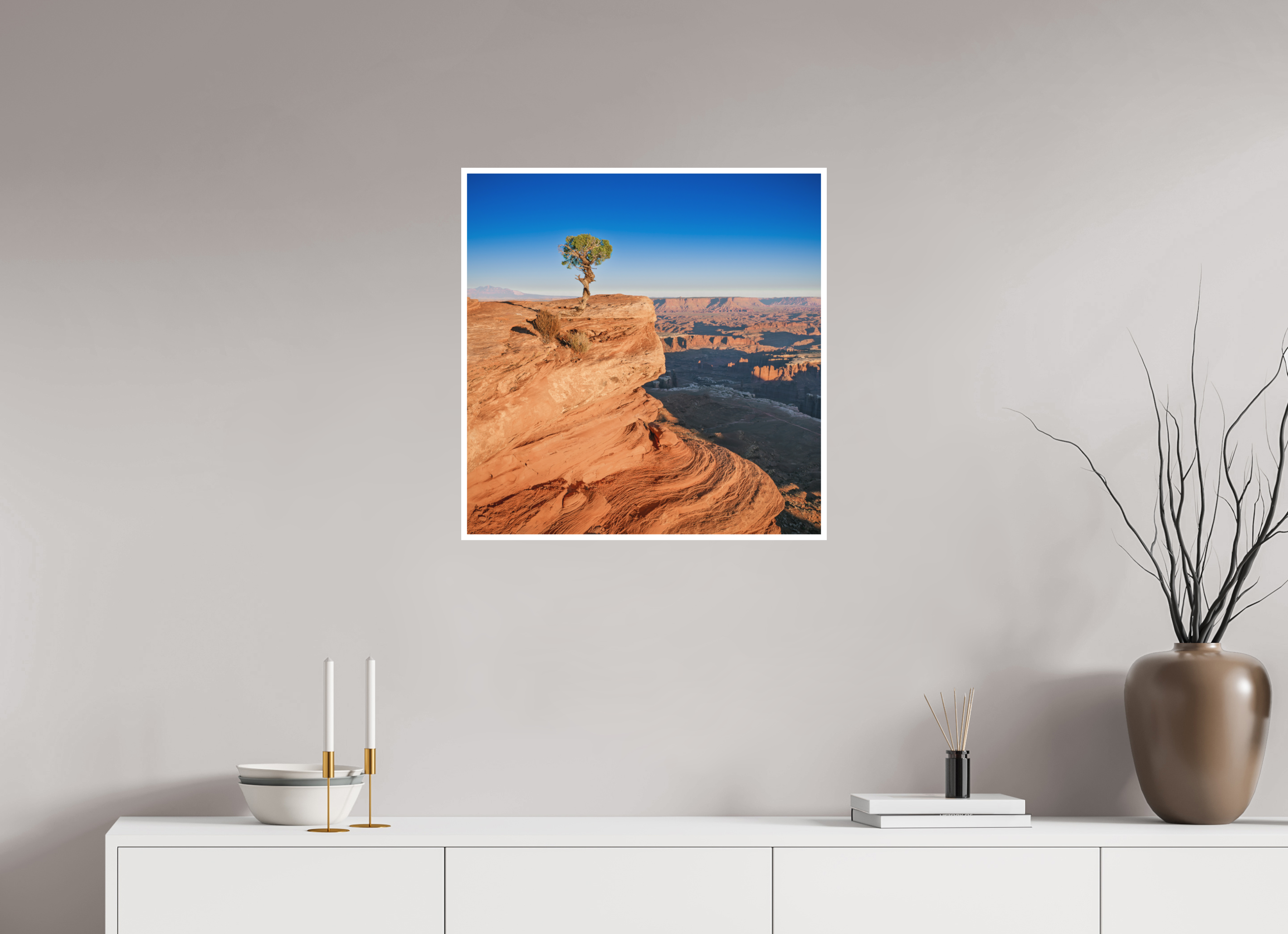 24 x 24.5″, Fine Art Print on Hahnemuhle Bamboo Silent Sentinel of Canyonlands National Park, Utah