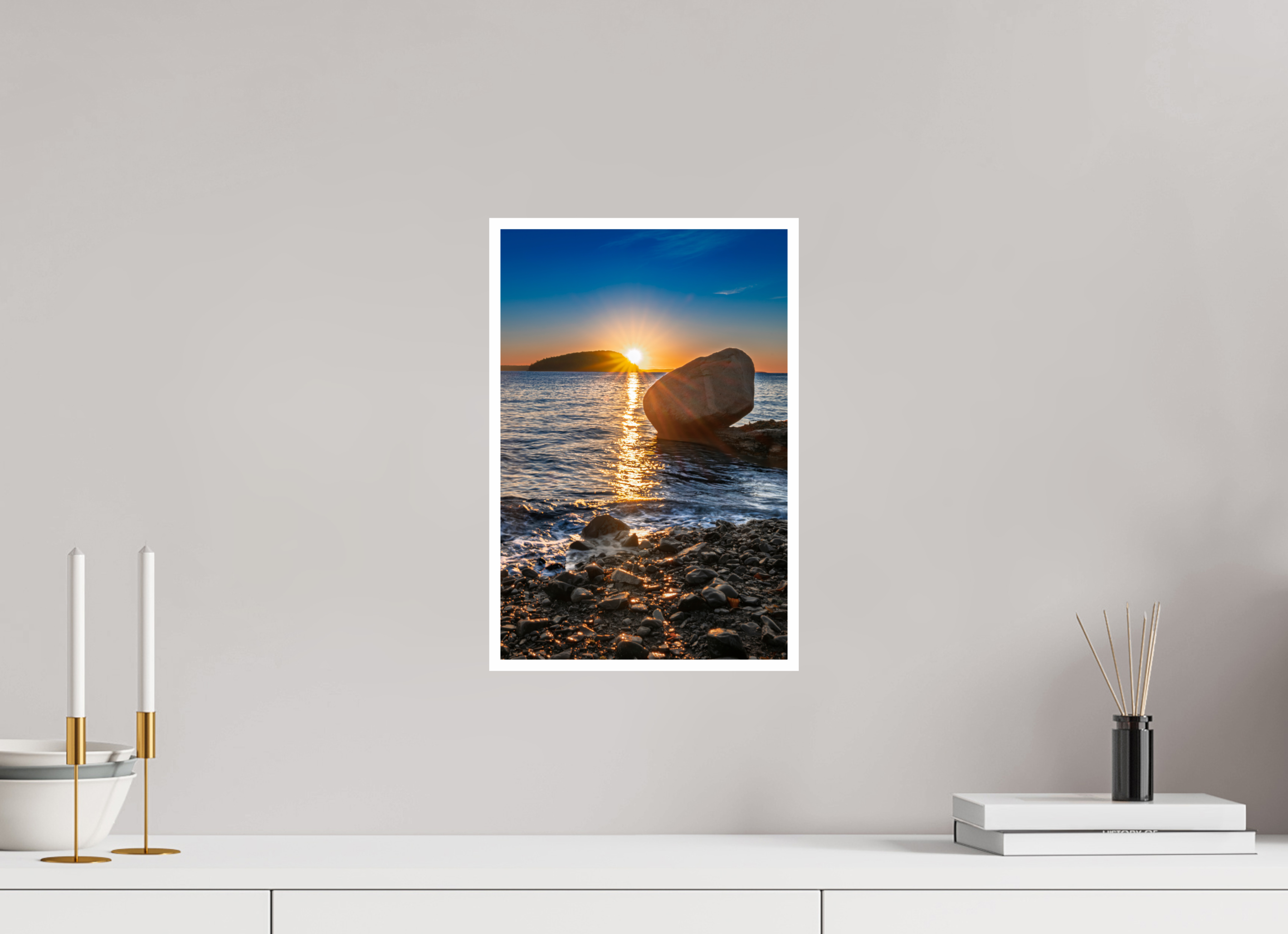 10 x 15″, Fine Art Print on Hahnemuhle Photo Silk Baryta X Balance Rock at Bar Harbor, Maine