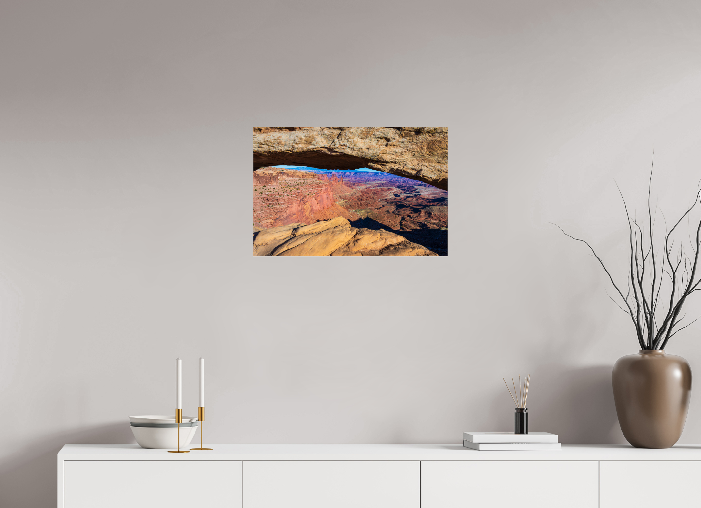 24 x 16″, Photo Print Under Acrylic Glass Mesa Arch, Canyonlands National Park, Utah