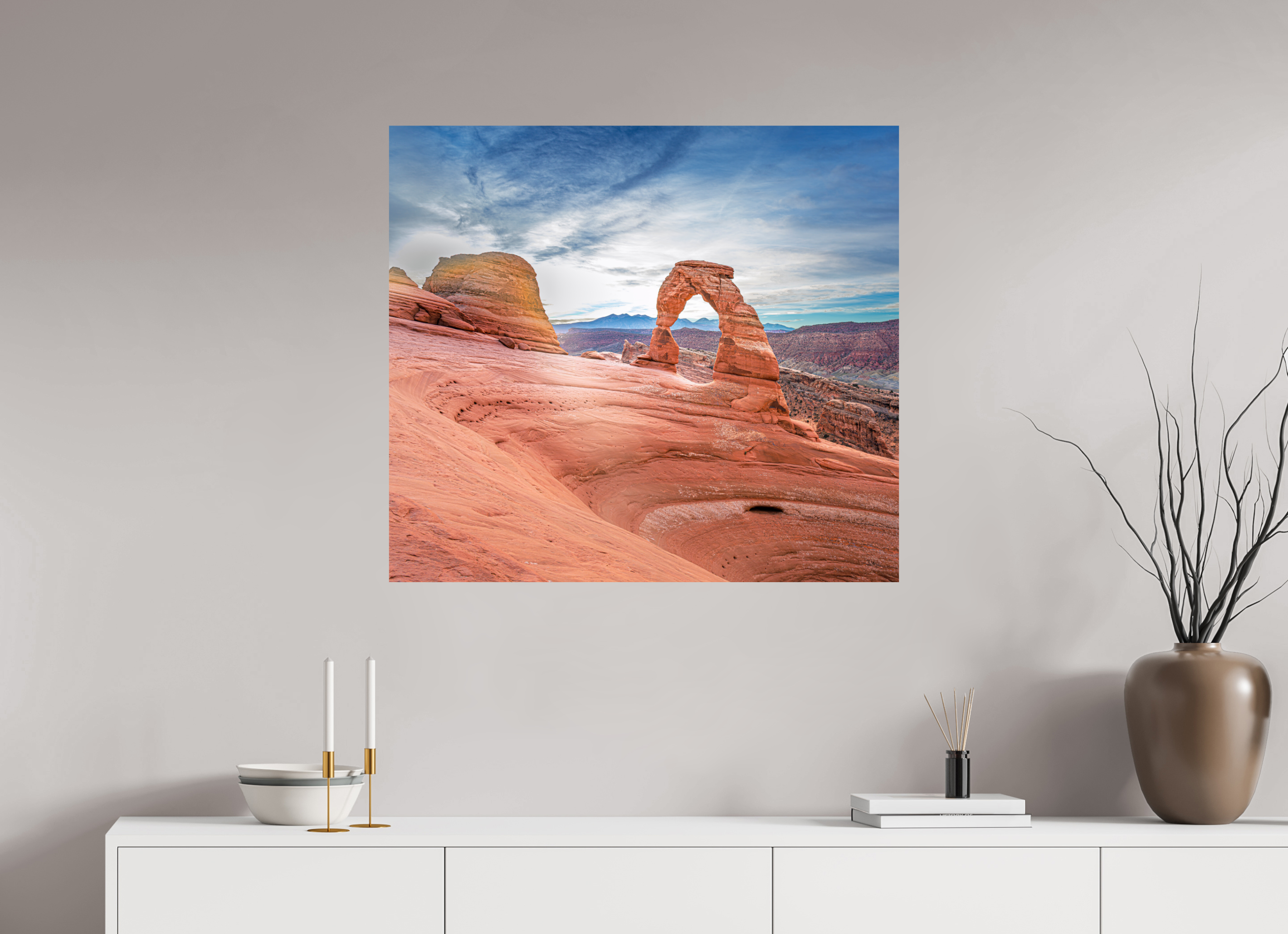34.6 x 31″, Photo Print On Fuji Crystal DP II Delicate Arch, Arches National Park, Utah