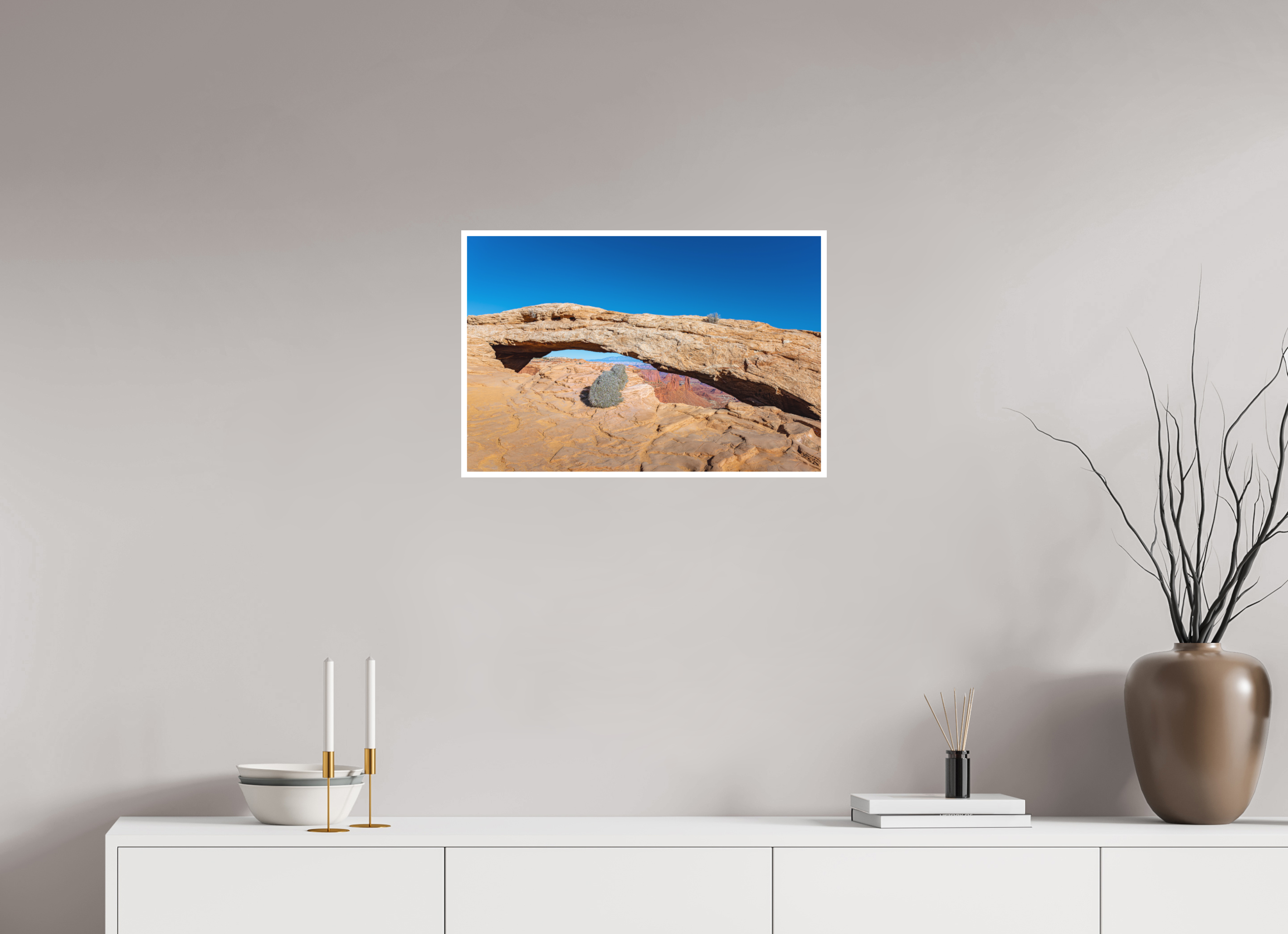 24 x 16″, Fine Art Print on Canson Infinity Rag Photographique II 'Rabbit's View' - Mesa Arch, Canyonlands National Park, Utah