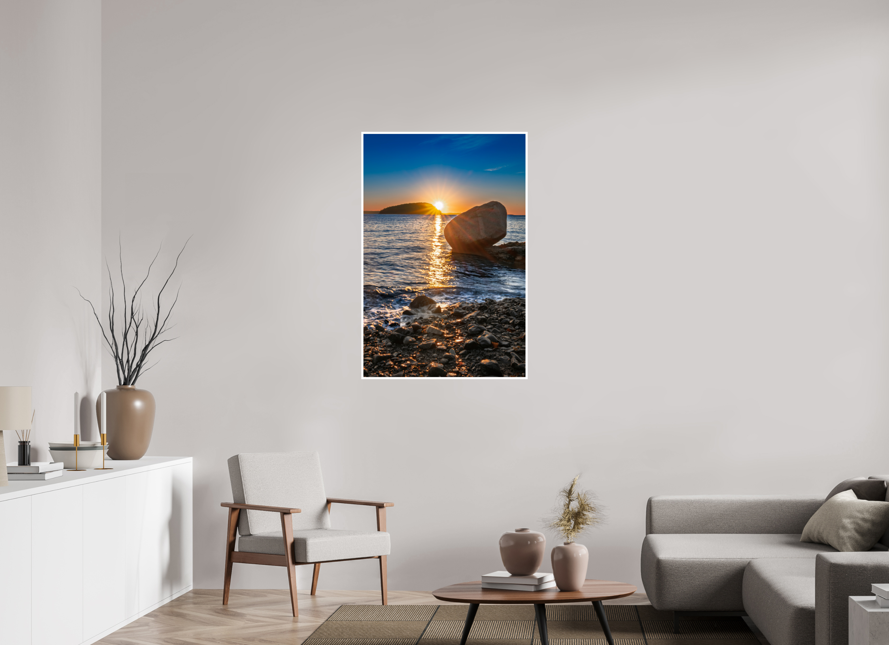 30 x 45″, Fine Art Print on Hahnemuhle Photo Silk Baryta X Balance Rock at Bar Harbor, Maine