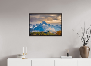 30 x 20″, Alder Brown Floater Frame Mount Sneffels, Rocky Mountains, Colorado