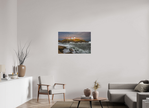 36 x 24″, Photo Print Under Acrylic Glass Cape Neddick Nubble Lighthouse, Maine