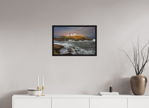 24 x 16″, Floater Frame Cape Neddick Nubble Lighthouse, Maine